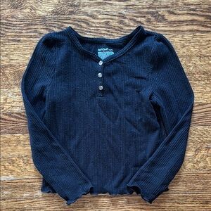 Cat & Jack Black Button-Up Top